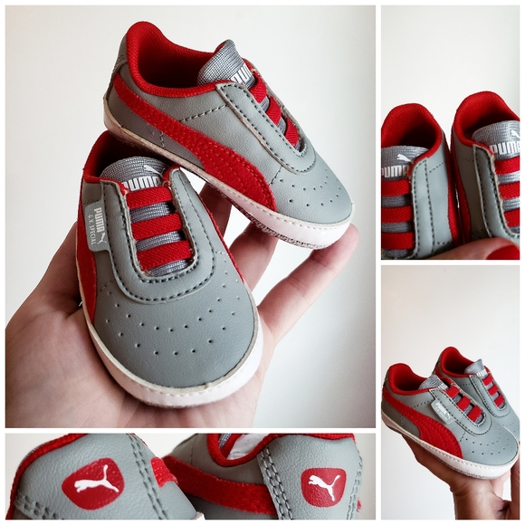 Puma Other - NWOT Puma red & gray tennis shoes
